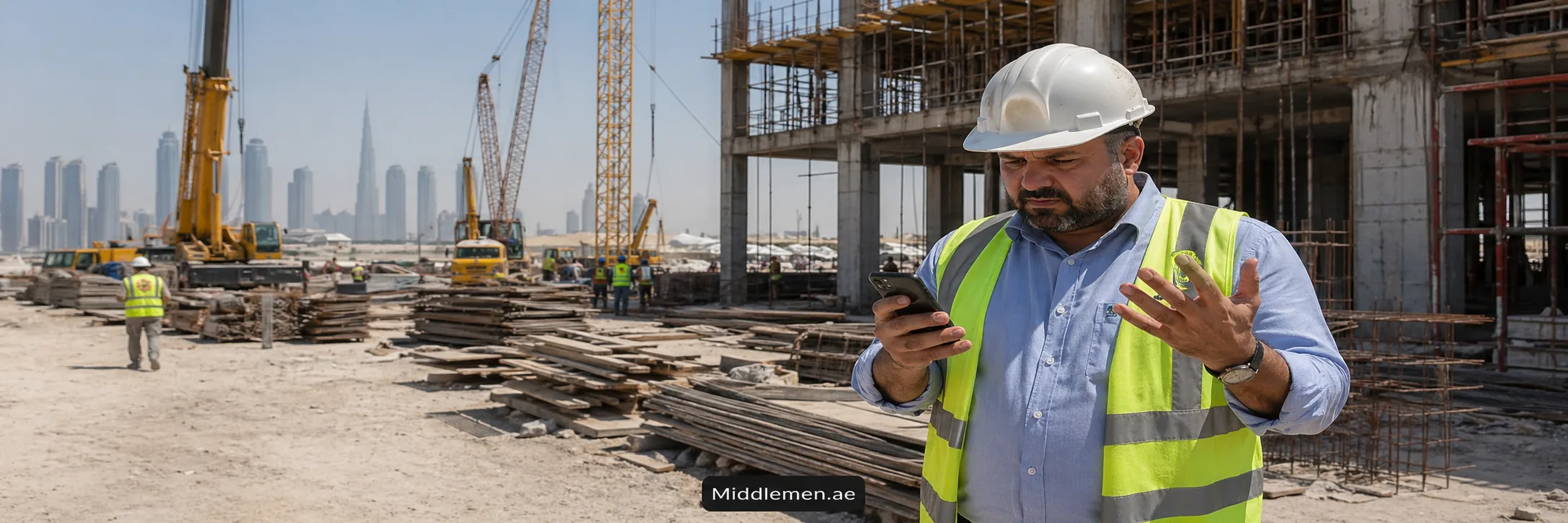 MiddleMen construction procurement ad